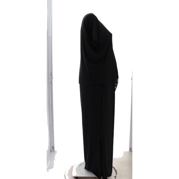 NWT G BY GIULIANA 3-PIECE TOP, BOTTOM & SCARF BELT SET BLACK MEDIUM - Picture 8 of 13